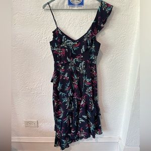 Likely Navy Floral Midi Dress